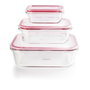 Ibili Set de 3 fiambreras de borosilicato (180 ml, 650 ml, 1500 l)