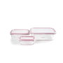 Ibili Set de 3 fiambreras de borosilicato (180 ml, 650 ml, 1500 l)