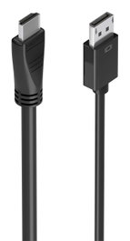 Aisens Cable Conversor DisplayPort a HDMI 4K 60Hz, A125-0896, 5m, Macho-Macho, Negro, DP 1.2a, HDMI 2.0, HDCP 1.3