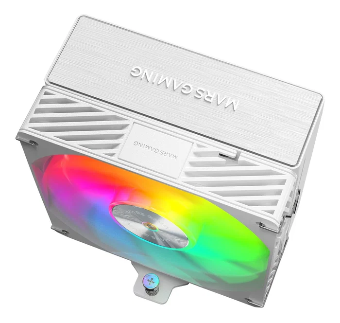 Mars Gaming MCPU-X5ARGBW Ventilador CPU Refrigerador Procesador 12cm ARGB Blanco, 5 Heatpipes, 280W TDP, PWM, Compatible con Intel LGA1700/AMD AM4/AM5