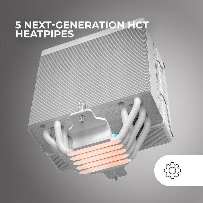 Mars Gaming MCPU-X5ARGB Ventilador con Disipador 12cm Blanco ARGB
