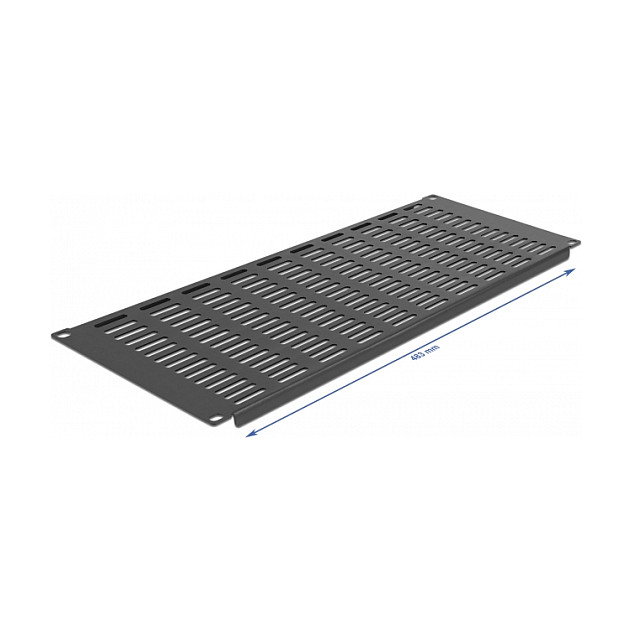DeLOCK Panel de gabinete de red de 19″ con ranuras de ventilación 4U negro DeLOCK Panel de gabinete de red de 19″ con ranuras de ventilación 4U negro