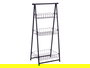 Kinvara Estanteria Metalica Escalera Negra 3 Pisos 48 x 8.5 x 38 cm