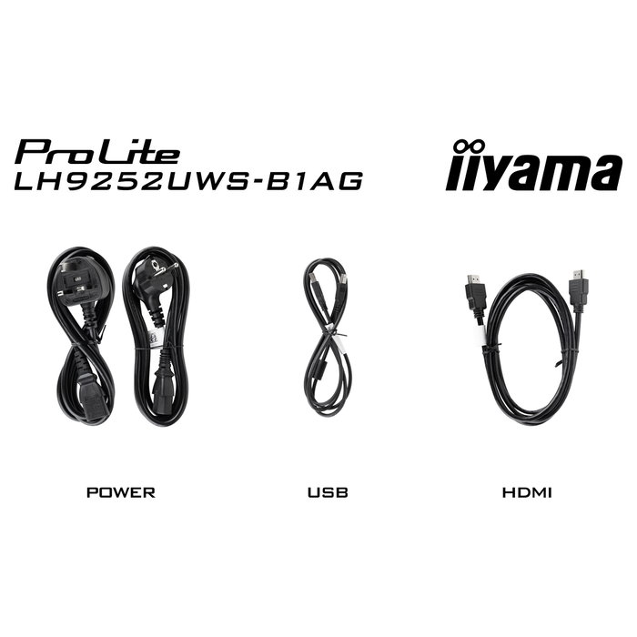 iiyama ProLite LH9252UWS-B1AG 92 pulg. 5K UltraWide VA Negro