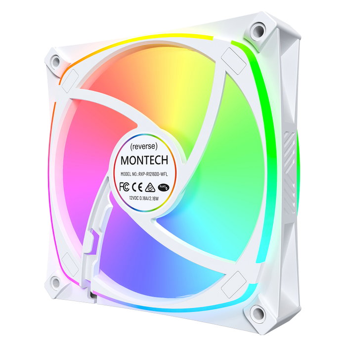 Montech RX120 PRO White Ventilador de Caja 120mm