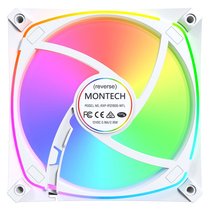 Montech RX120 PRO White Ventilador de Caja 120mm