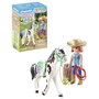 Playmobil 71358 Horses of Waterfall - Ellie & Sawdust mit Westernübung Set de Figuras de Juguete Disney, 4 Piezas, Multicolor, Edad 5+