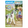 Playmobil 71358 Horses of Waterfall - Ellie & Sawdust mit Westernübung Set de Figuras de Juguete Disney, 4 Piezas, Multicolor, Edad 5+