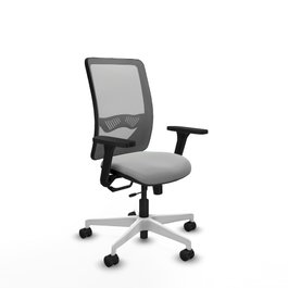 PIQUERAS Y CRESPO Silla de oficina Zulema Gris con mecanismo Sincro/Traslack