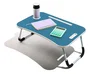 Muitomas Mesa Auxiliar Plegable Azul TABLEDESKBL