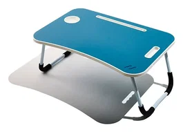 Muitomas Mesa Auxiliar Plegable Azul TABLEDESKBL