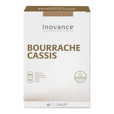 INOVANCE Borraja-Cassis 100 Cápsulas. Omega 6 y Omega 3 para Piel Bonita y Anti-edad. INOVANCE Borraja-Cassis 100 Cápsulas. Omega 6 y Omega 3 para Piel Bonita y Anti-edad.