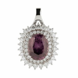 Diamonfire Colgante de Plata con Circonitas Gris