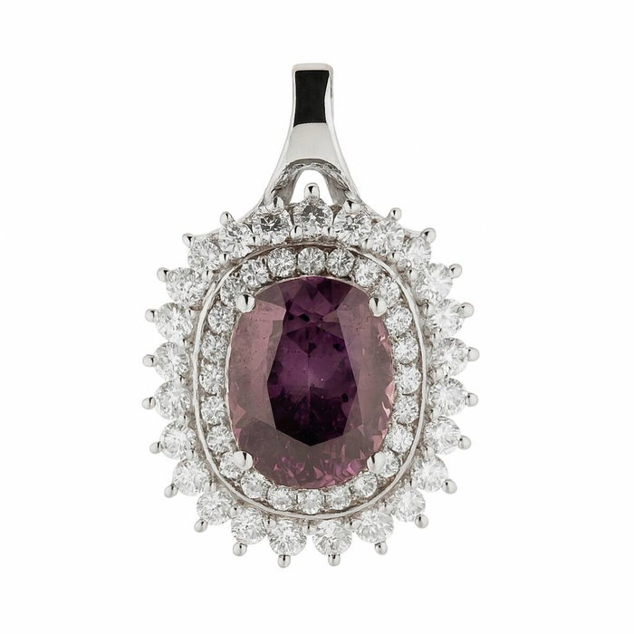Diamonfire Colgante de Plata con Circonitas Gris Diamonfire Colgante de Plata con Circonitas Gris