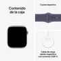 Apple Watch Series 11 GPS 42mm Plata con Correa Niebla Púrpura (S/M)