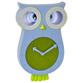 Tfa Lucy Kids Pendulum Clock Owl azul/verde