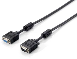 Equip 118802 Cable VGA-HD15 5 m, VGA (D-Sub) Macho a Hembra, Negro, Resolución hasta 1400x1050 (SXGA+)