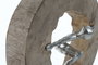 DKD Home Decor Figura de Persona en Mango y Aluminio, Natural y Plateado