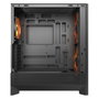 COUGAR CGR-5VA4B-RGB Airface 180 Midi Tower Negro, con ARGB, Ventana de Vidrio Templado, 3 Ventiladores Preinstalados