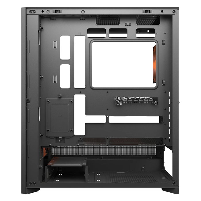 COUGAR CGR-5VA4B-RGB Airface 180 Midi Tower Negro, con ARGB, Ventana de Vidrio Templado, 3 Ventiladores Preinstalados