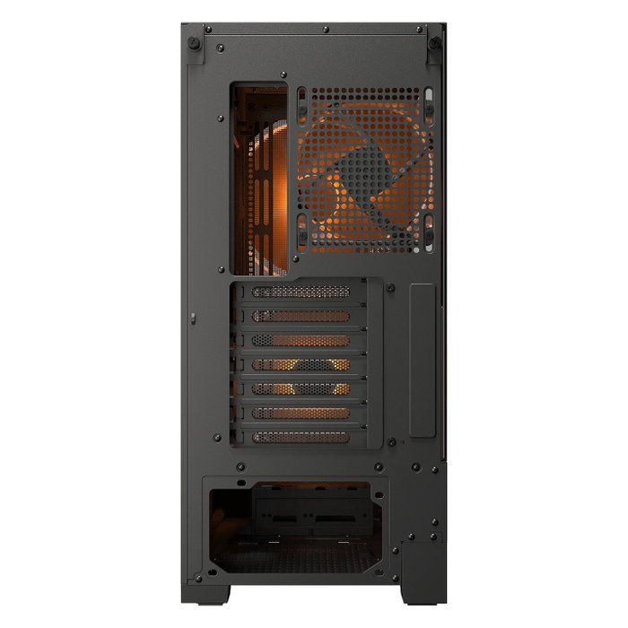COUGAR CGR-5VA4B-RGB Airface 180 Midi Tower Negro, con ARGB, Ventana de Vidrio Templado, 3 Ventiladores Preinstalados