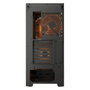 COUGAR CGR-5VA4B-RGB Airface 180 Midi Tower Negro, con ARGB, Ventana de Vidrio Templado, 3 Ventiladores Preinstalados