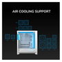 COUGAR CGR-5VA4B-RGB Airface 180 Midi Tower Negro, con ARGB, Ventana de Vidrio Templado, 3 Ventiladores Preinstalados