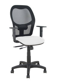 PIQUERAS Y CRESPO Silla Alocén traslack malla negra y asiento bali blanco