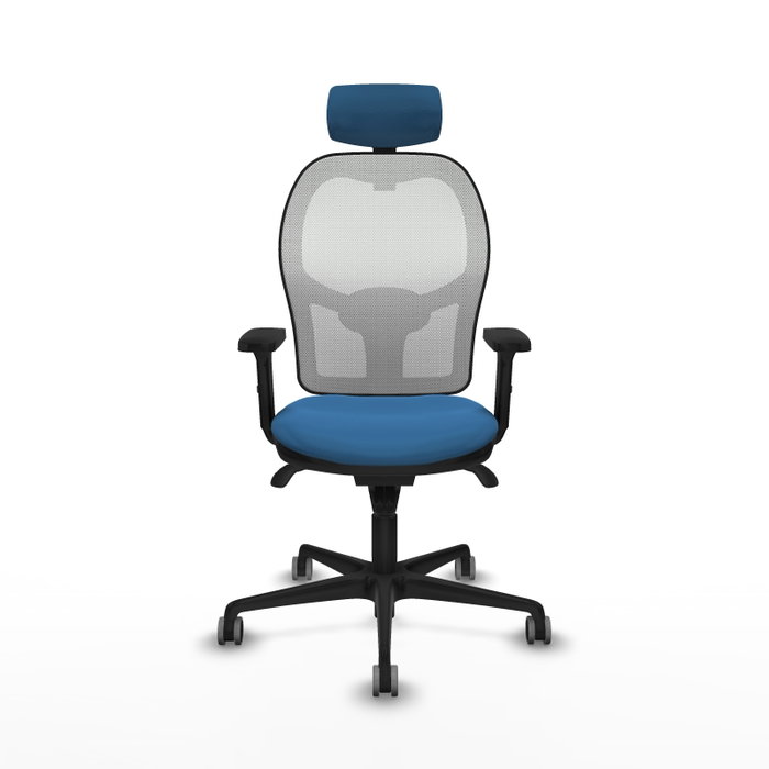 PIQUERAS Y CRESPO Silla de oficina Jorquera Azul claro y Blanco