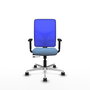 PIQUERAS Y CRESPO Silla de oficina Motilla con mecanismo Sincro/Traslack Azul