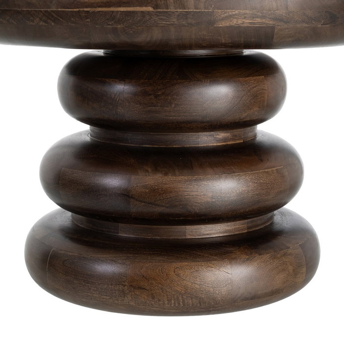 Mesita Marrón Madera de Mango Salón 60 X 60 X 41 cm