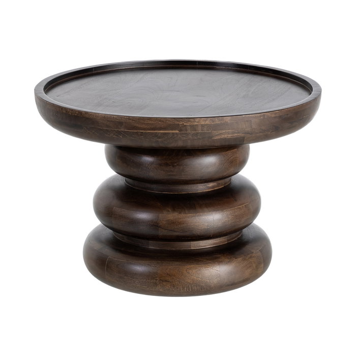 Mesita Marrón Madera de Mango Salón 60 X 60 X 41 cm