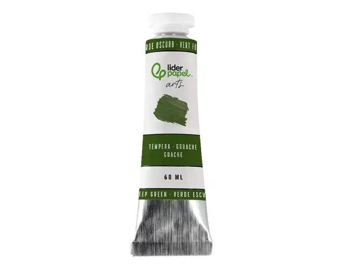 Liderpapel Tempera gouache tubo de aluminio de 60 ml verde oscuro Liderpapel Tempera gouache tubo de aluminio de 60 ml verde oscuro