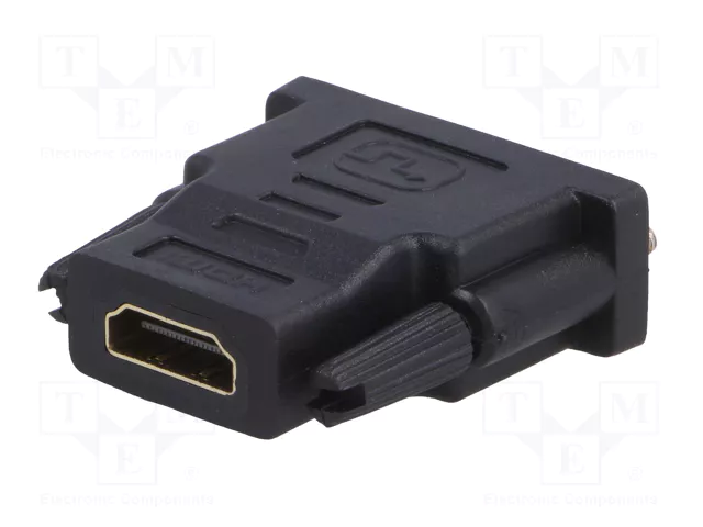 LogiLink Adaptador HDMI hembra a DVI-D (24+1) macho BU-ST Negro LogiLink Adaptador HDMI hembra a DVI-D (24+1) macho BU-ST Negro
