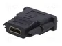 LogiLink Adaptador HDMI hembra a DVI-D (24+1) macho BU-ST Negro