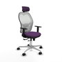 PIQUERAS Y CRESPO Silla de oficina Jorquera Morado y Blanco