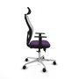 PIQUERAS Y CRESPO Silla de oficina Jorquera Morado y Blanco