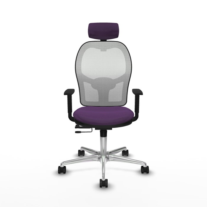 PIQUERAS Y CRESPO Silla de oficina Jorquera Morado y Blanco