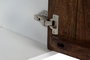 DKD Home Decor Mueble TV Moderno Blanco Marron Oscuro 135 x 51 x 35 cm