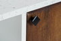 DKD Home Decor Mueble TV Moderno Blanco Marron Oscuro 135 x 51 x 35 cm