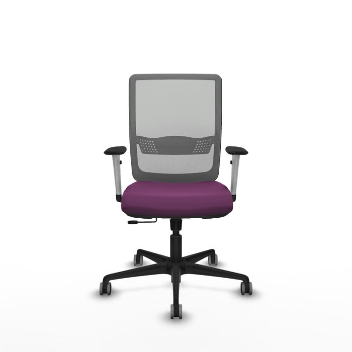 PIQUERAS Y CRESPO Silla de oficina Haches con mecanismo Sincro/Traslack Morado y Gris