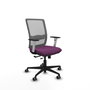 PIQUERAS Y CRESPO Silla de oficina Haches con mecanismo Sincro/Traslack Morado y Gris