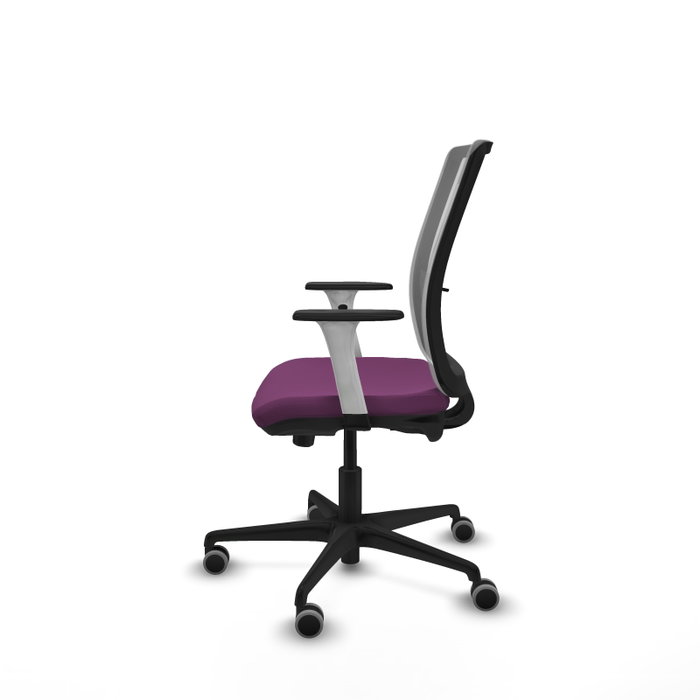 PIQUERAS Y CRESPO Silla de oficina Haches con mecanismo Sincro/Traslack Morado y Gris