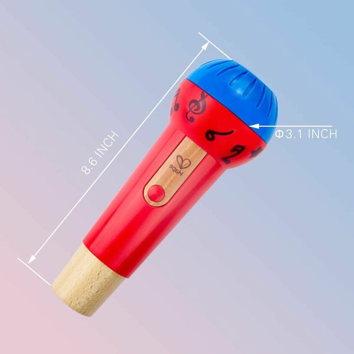 Hape Micrófono de madera eco prodigioso con ritmos y sonidos Hape Micrófono de madera eco prodigioso con ritmos y sonidos