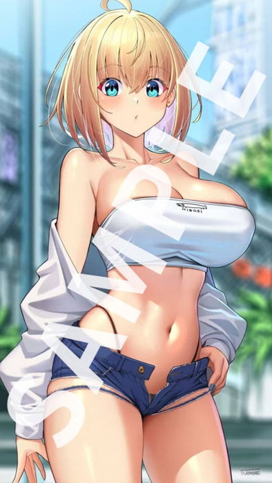 Original Character Statue PVC 1/6 Sophia F. Shirring Tube Top Ver. Illustration by Nadare Takamine Illustration by Daefny Bonus Edition 26 cm
