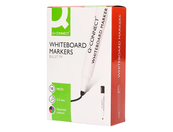 Q-connect Rotulador Pizarra Blanca Punta Redonda 3 mm Colores Surtidos