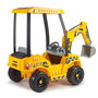 Feber Super Digger 8/12320 - Excavadora Eléctrica 12V para Niños +3 Años, con Batería, Movimiento Realista de Pala y Brazo, Volante, Dimensiones 164x68x108 cm (Largo x Ancho x Alto)