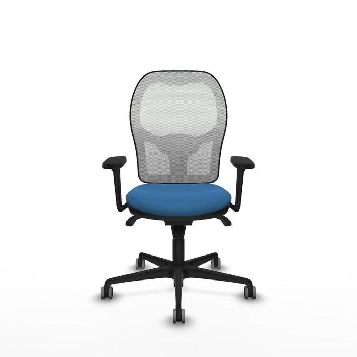 PIQUERAS Y CRESPO Silla de oficina Jorquera con mecanismo Sincro, Azul claro y Blanco PIQUERAS Y CRESPO Silla de oficina Jorquera con mecanismo Sincro, Azul claro y Blanco