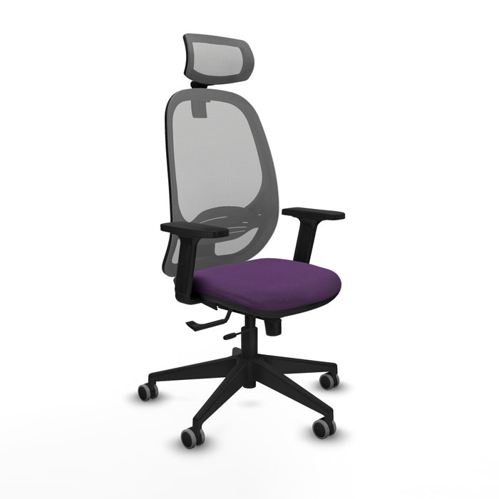 PIQUERAS Y CRESPO Silla de oficina Cilanco con mecanismo Sincro/Traslack, Morado/Gris PIQUERAS Y CRESPO Silla de oficina Cilanco con mecanismo Sincro/Traslack, Morado/Gris