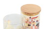 DKD Home Decor Bote de Borosilicato 700 ml Casitas